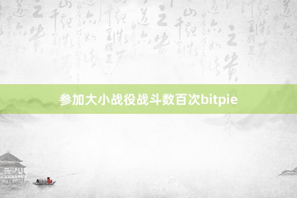 参加大小战役战斗数百次bitpie