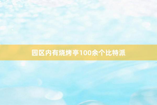 园区内有烧烤亭100余个比特派