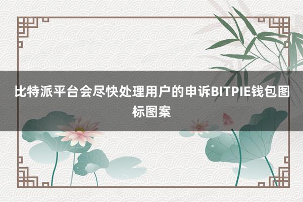 比特派平台会尽快处理用户的申诉BITPIE钱包图标图案