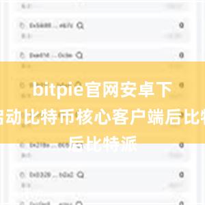 bitpie官网安卓下载启动比特币核心客户端后比特派