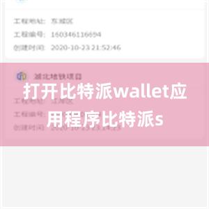 打开比特派wallet应用程序比特派s