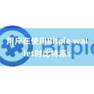 用户在使用Bitpie wallet时比特派s